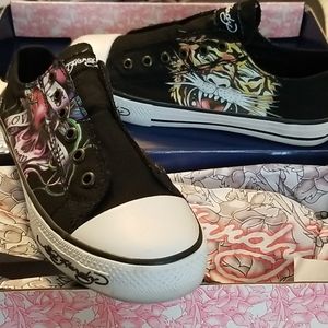Ed Hardy low rise sneakers